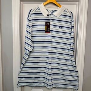 Under Armour Men’s golf shirt. NWT. Heat Gear fabric with UPF 30+. SIZE 3XL